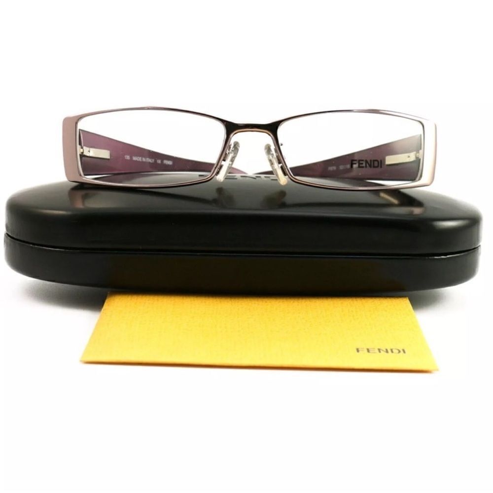 Authentic Fendioptical Purple Rectangular Eyeglas… - image 1